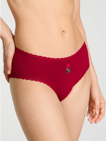 Cotton Lace-Waist Cheeky Panty