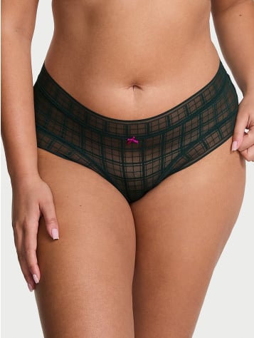 Plaid Lace Cheeky Panty