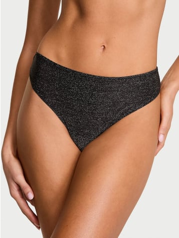 Body By Victoria Flex Shimmer Mid-Rise Thong Panty
