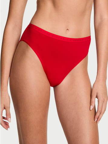 Stretch Cotton High-Leg Brief Panty