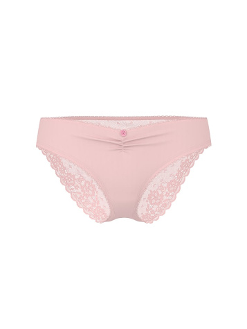 Stretch Cotton Heart Lace Bikini Panty