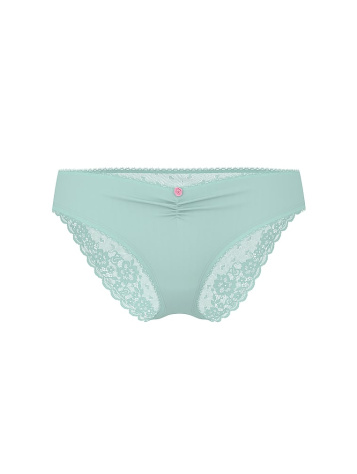 Stretch Cotton Heart Lace Bikini Panty