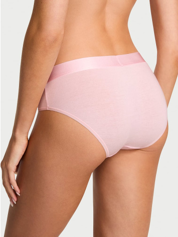 Logo Cotton Heart Shine Patch Hiphugger Panty