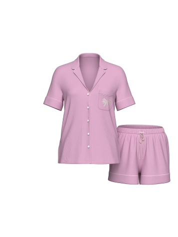 Modal Soft Bow Short Pajama Set