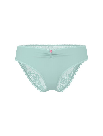 Stretch Cotton Heart Lace High-Leg Brief Panty