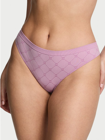 Seamless Quilted Hearts Thong Panty
