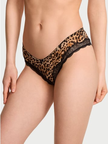 Tease Sheer Shimmer High-Leg Cheeky Panty