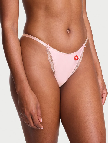 Tease Satin Kiss High-Leg Thong Panty