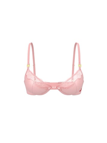 Tease Unlined Satin Kiss Demi Bra
