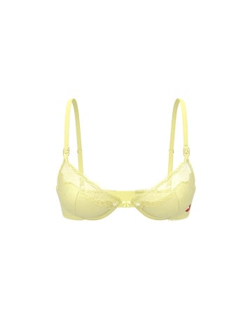Tease Unlined Satin Kiss Demi Bra