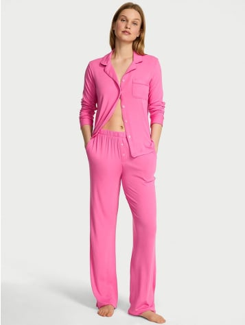 Sosoft Modal™ Ribbed Long Pajama Set