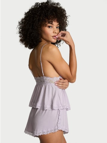 Sosoft™ Modal Lace-Trim Cami & Shorts Set