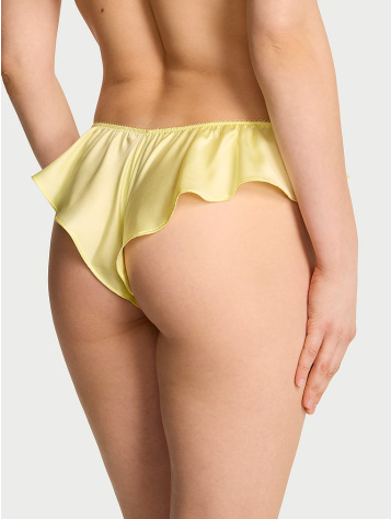 Sweet Melody Motif Satin Flutter Brazilian Panty