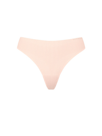 Body By Victoria Flex Shadow Stripe Mid-Rise Thong Panty