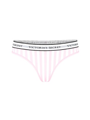 Logo Cotton Thong Panty