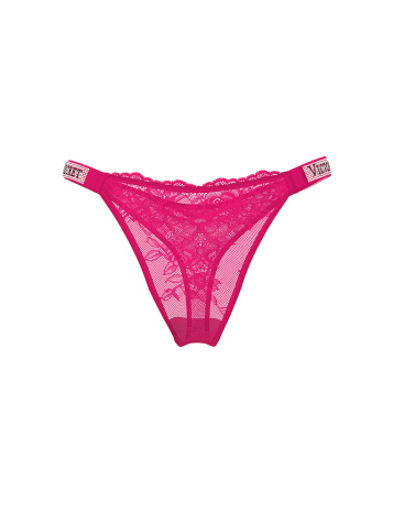 Shine Strap Lace Thong Panty