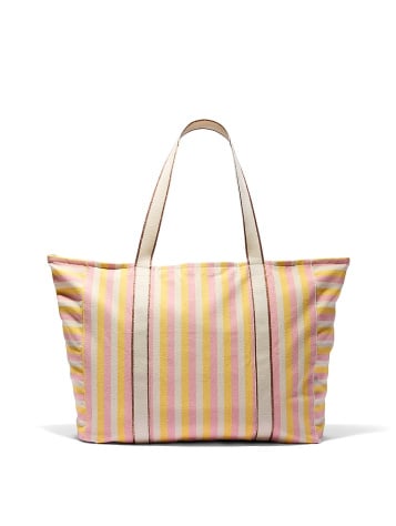 Canvas Stripe Tote Bag