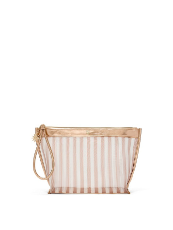 Bronze Wristlet Beauty Pouch