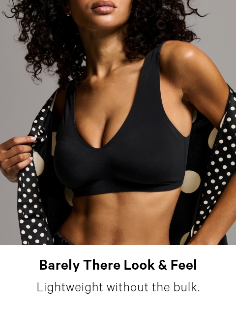 Woman wearing Victoria's Secret Seamless design Comfort bra